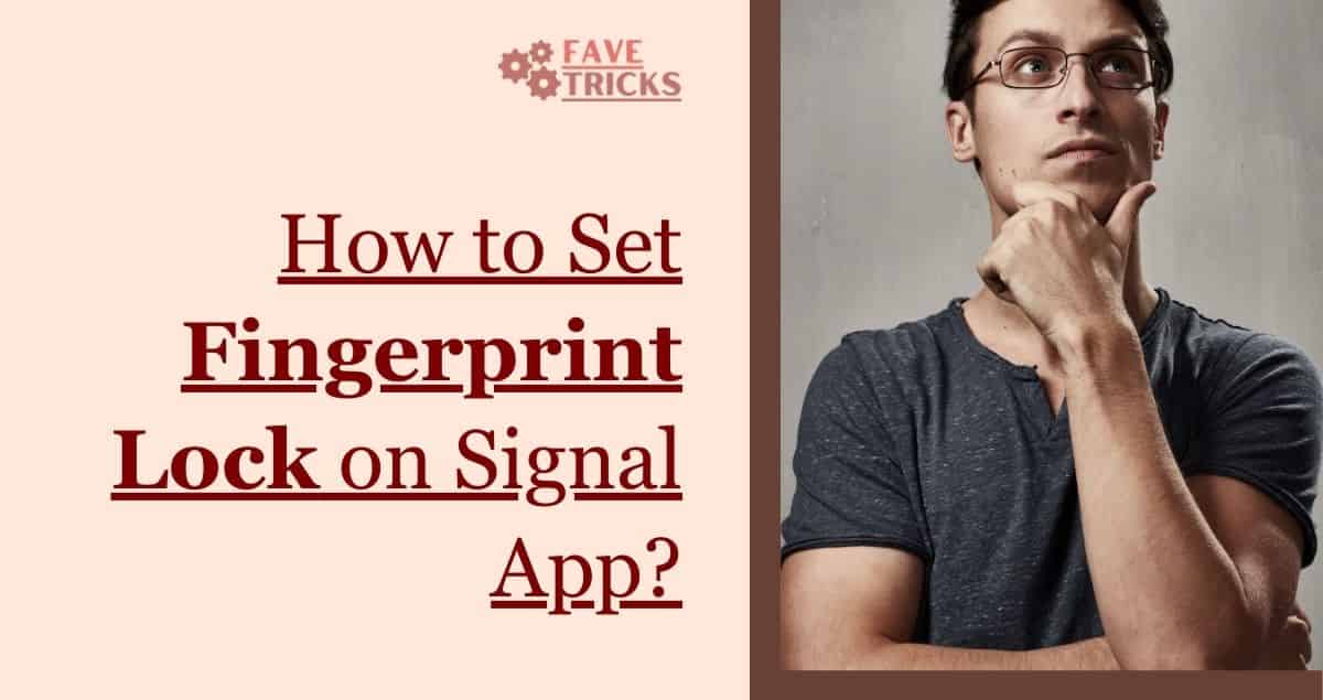 how do I set the fingerprint lock on the Signal app