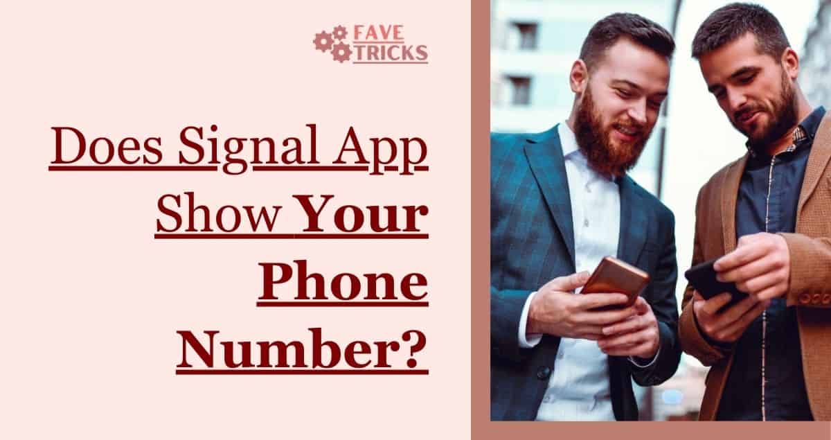 does Signal show your phone number